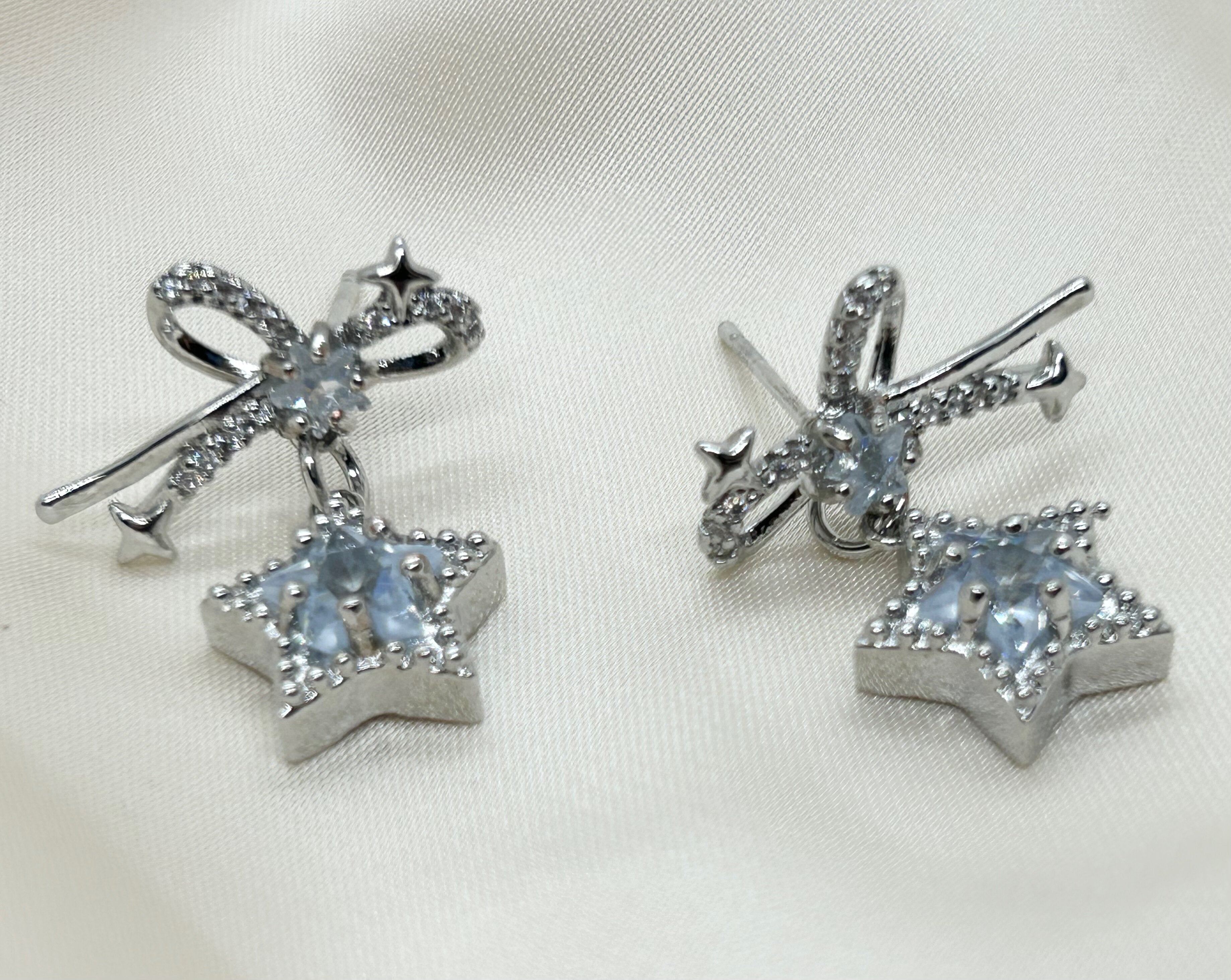 Celestial Star Bow Earrings