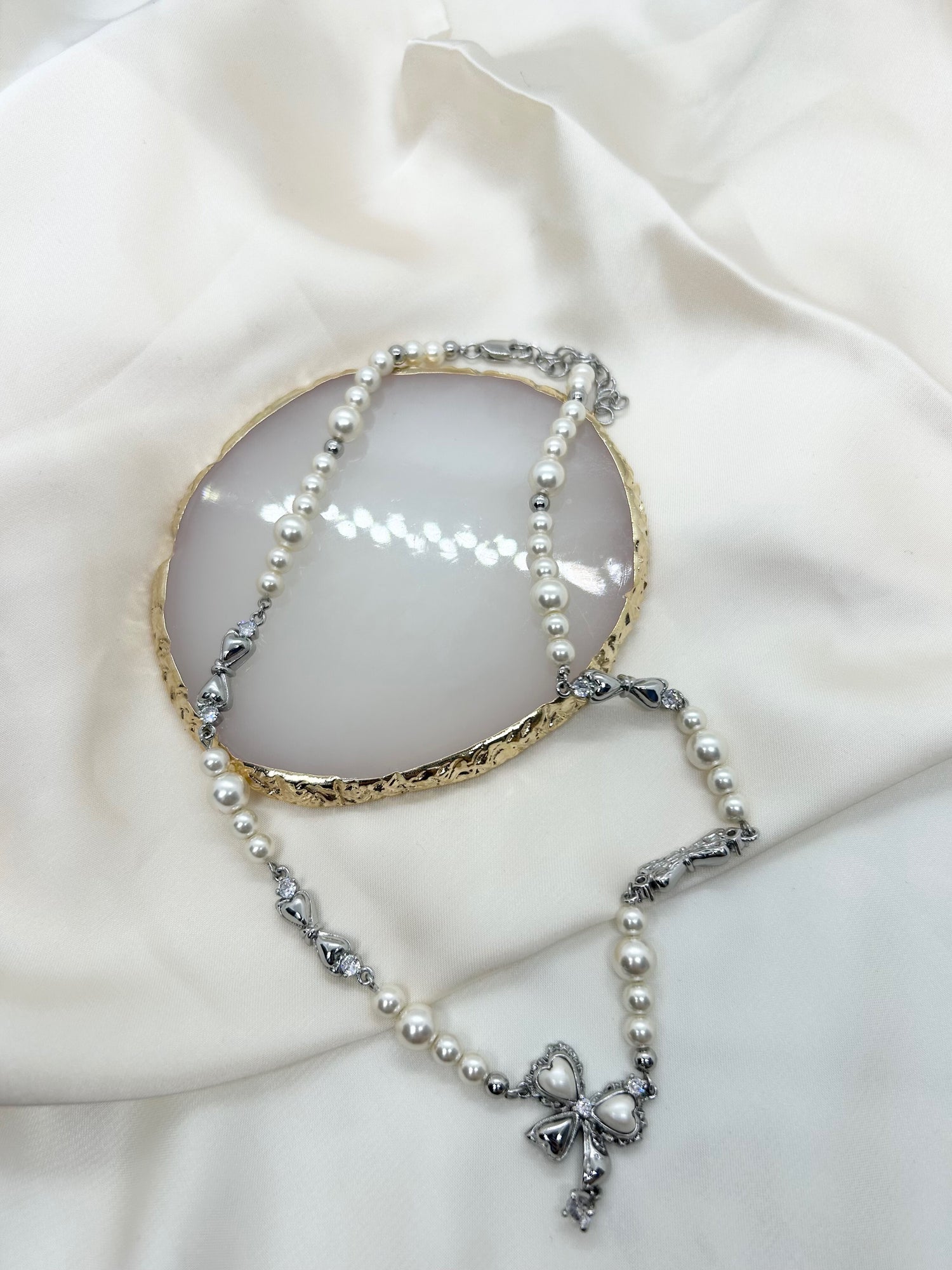 Lace of Love Pearl Necklace