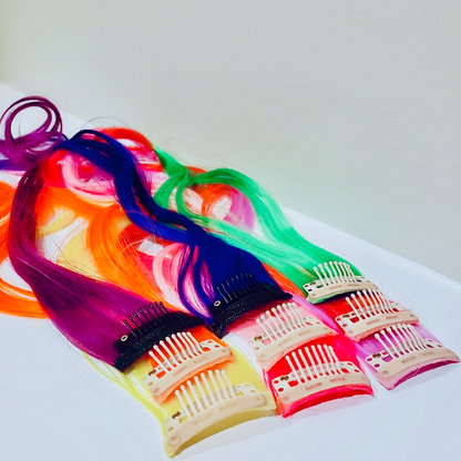 Clip in Rainbow Hair Extension